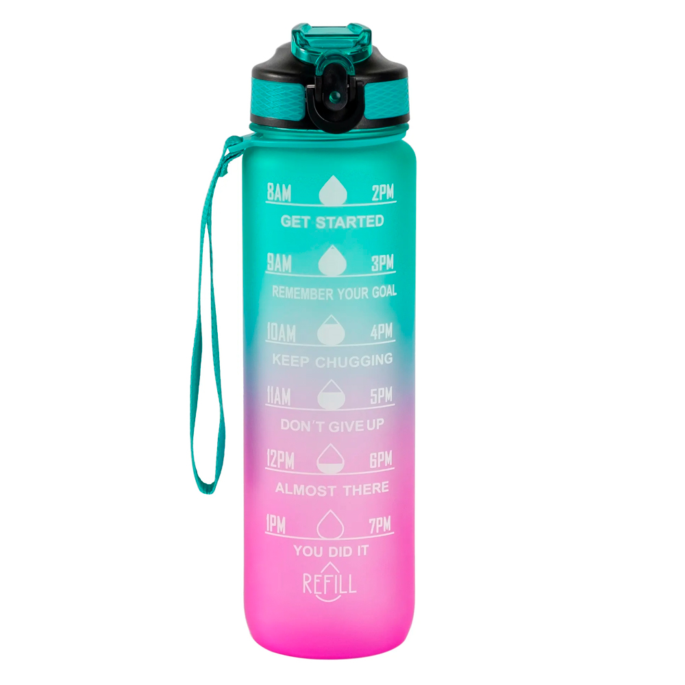 Botella Deportiva Motivacional Gadnic 1L con Pico Sorbete