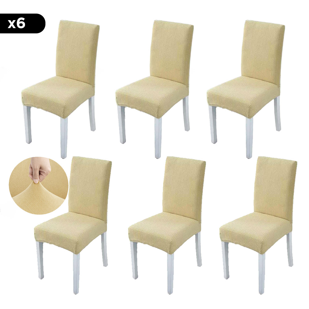Pack x6 Funda Cubre Silla Rieti By Gadnic Calidad Premium Apto Lavarropas