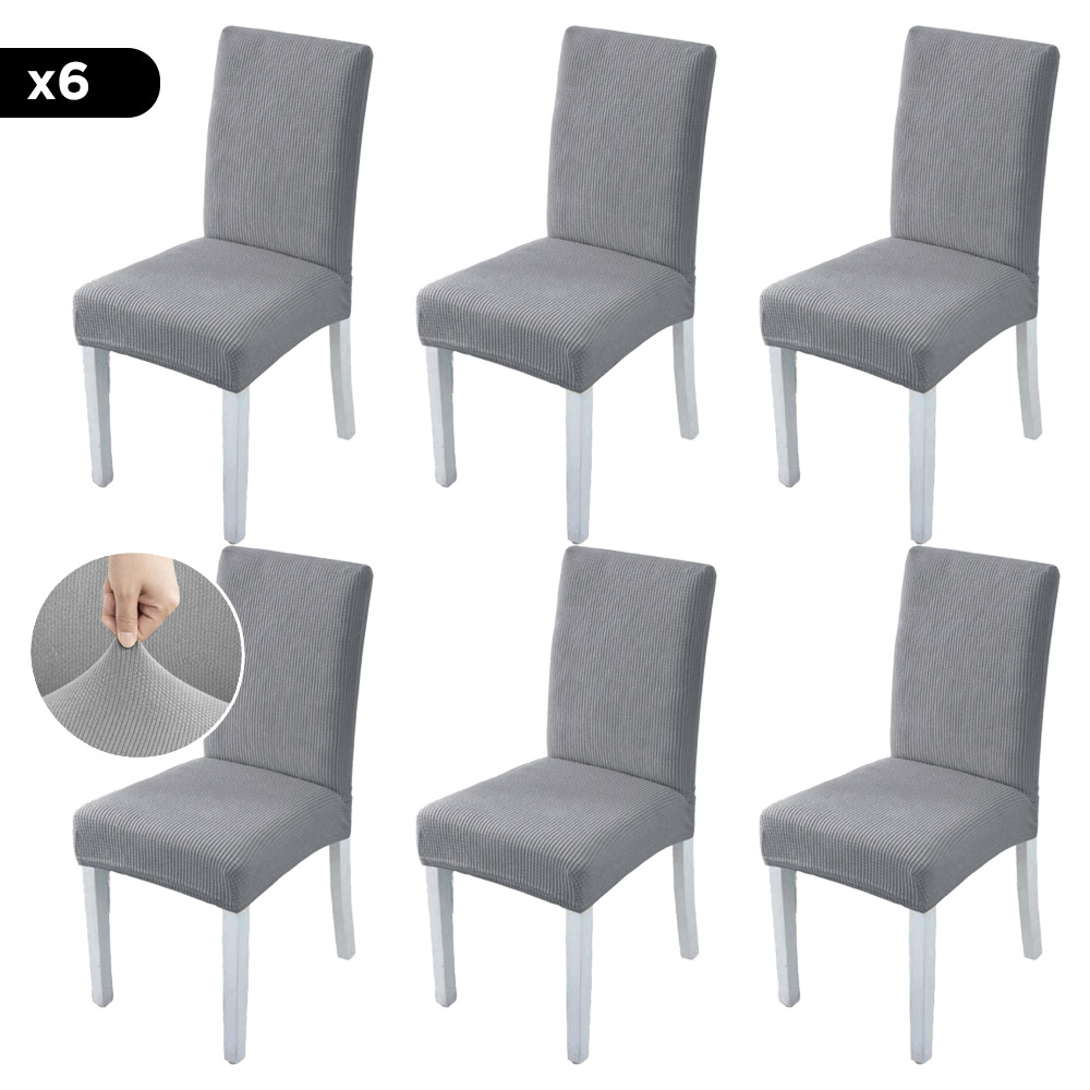 Pack x6 Funda Cubre Silla Rieti By Gadnic Calidad Premium Apto Lavarropas