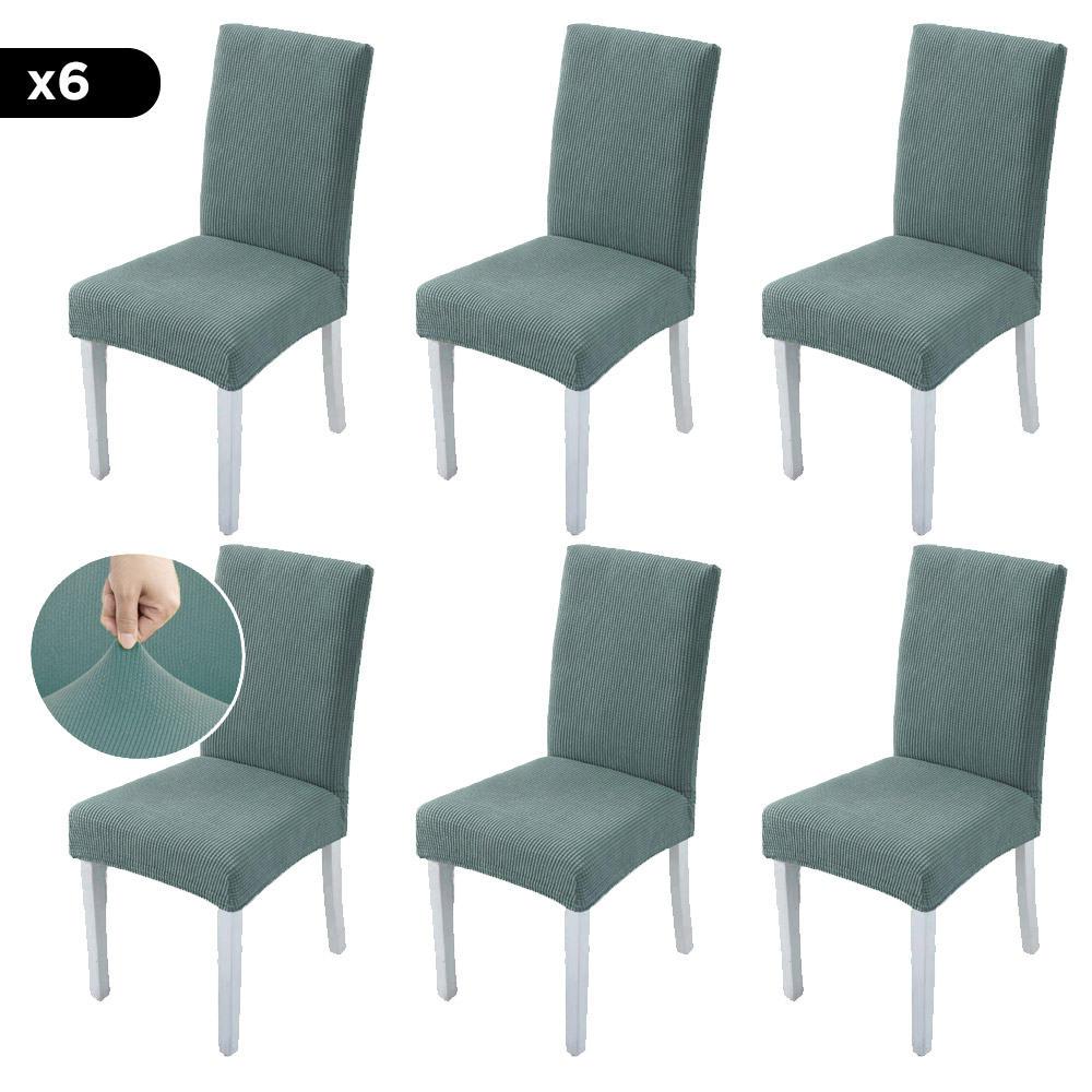 Pack x6 Funda Cubre Silla Rieti By Gadnic Calidad Premium Apto Lavarropas