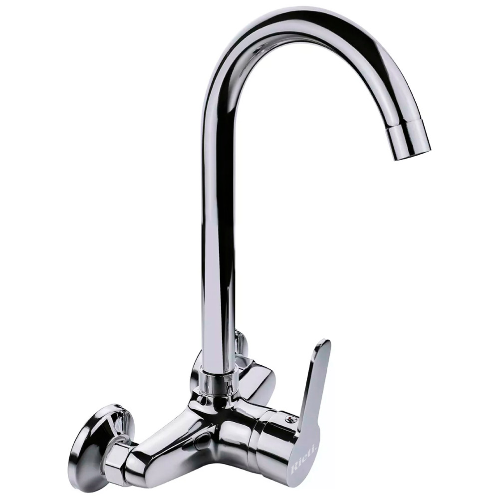 Grifería Monocomando Rieti By Gadnic De Pared Baño y Cocina Giro 360°