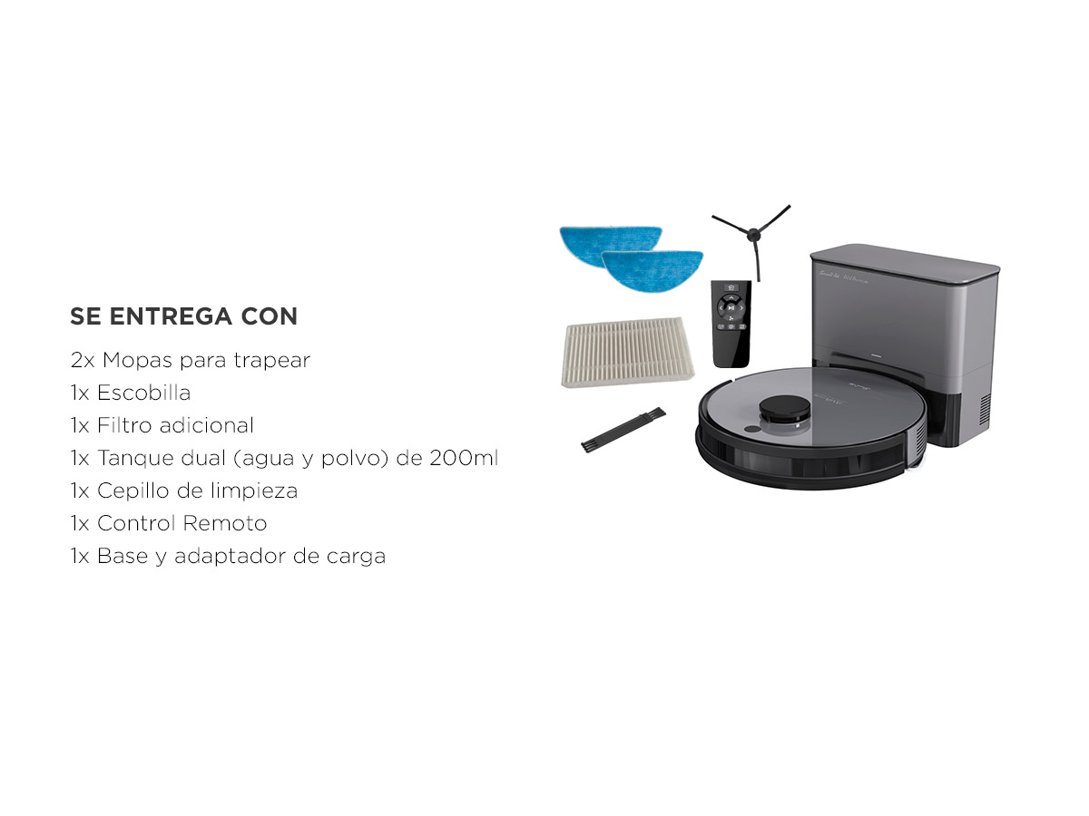 Aspiradora Robot AVA PRO X SMART-TEK | Bidcom