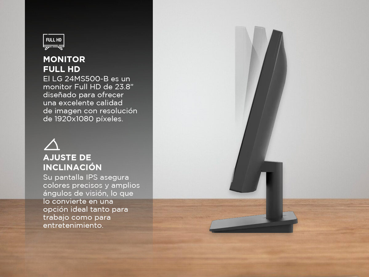 Monitor LG 24 LED MS500 Borderless 100 Hz 5ms | Bidcom