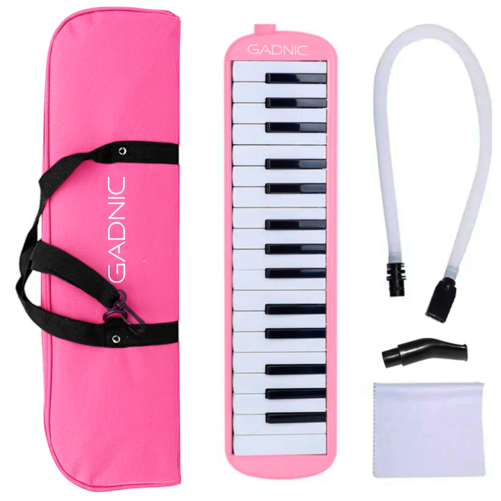 Flauta Melódica Gadnic Piano 32 Teclas Con Accesorios