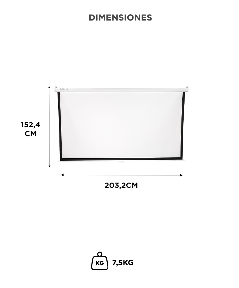 Pantalla Proyector Gadnic 100 Manual | Gadnic