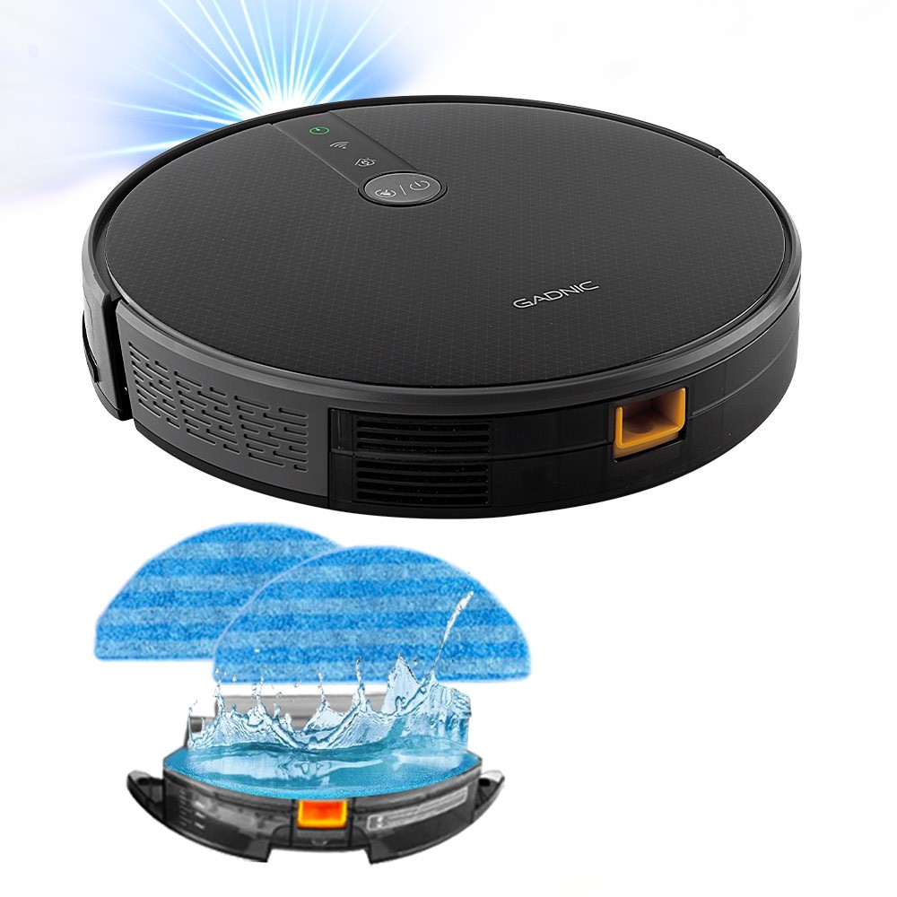 Aspiradora Robot Gadnic Z900 Trapeadora 3 Modos 200m2 App Silenciosa 