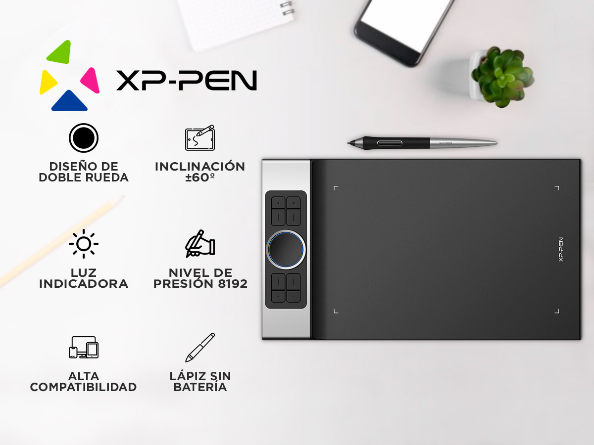 Xp Pen Tableta Tableta Gráfica XP-PEN Deco Pro_M con Bolígrafo | Bidcom