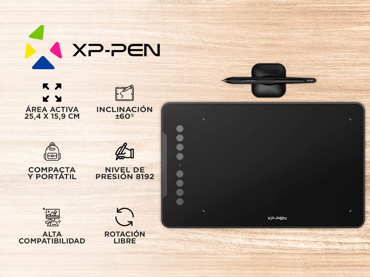 Xp Pen Tableta Tableta Gráfica XP-PEN Deco 01 V2 Escritura Digital y Dibujo | Bidcom
