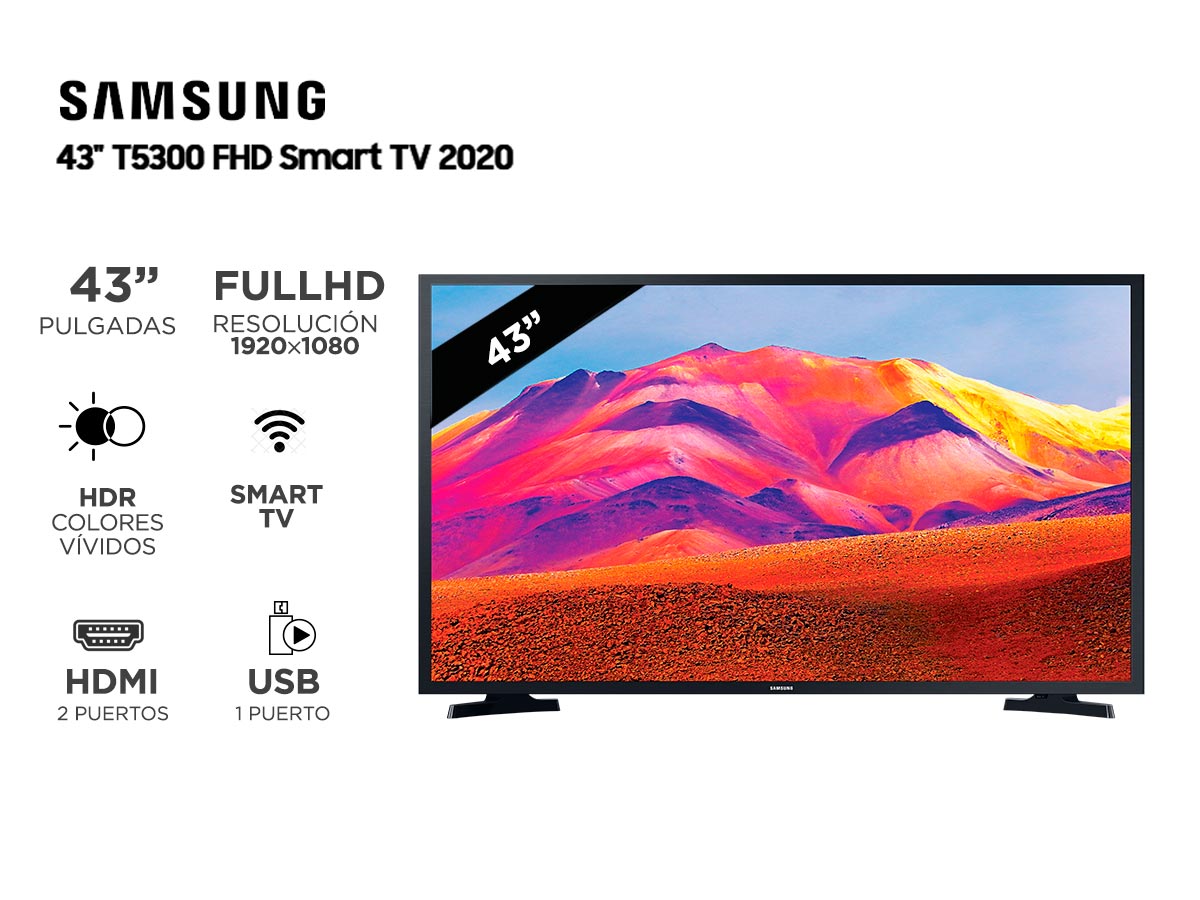 Smart TV Samsung Serie 5 T5300 43 T5300 Full Hd | Bidcom