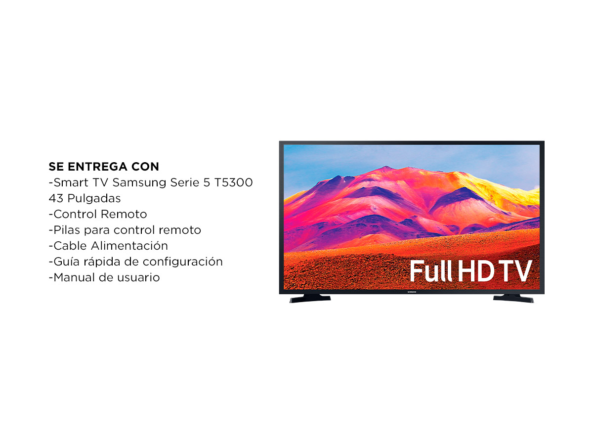 Smart TV Samsung T5300 43 T5300 Full Hd | Bidcom