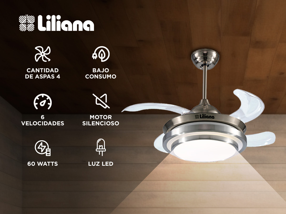 Mando A Distancia Universal Para Ventilador De Techo | 6 Velocidades, Luz Regulable, Bluetooth, Inversión De Giro